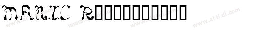 MANIC Regular字体转换